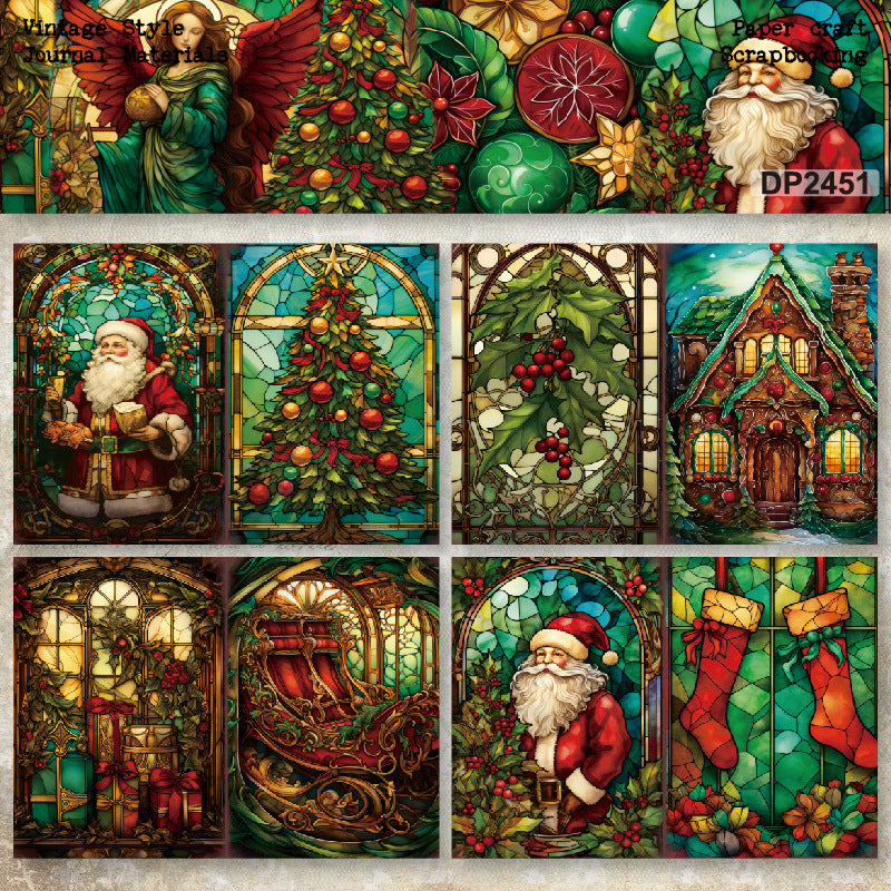 A5 Christmas Decoration DIY Scrapbook Paper