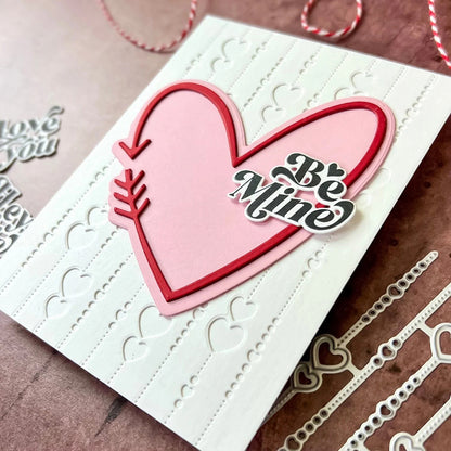 Love Background Frame Cutting Dies