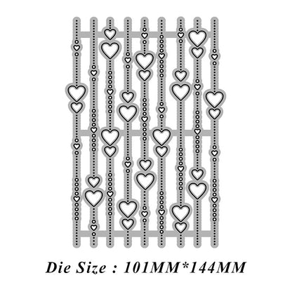 Love Background Frame Cutting Dies