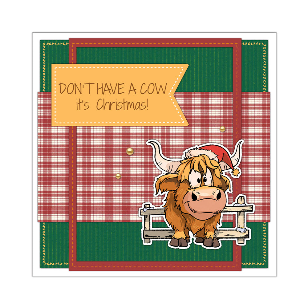 Christmas Cows Dies & Stamps Set
