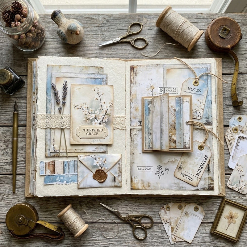24PCS 6" Weathered Grace Scrapbook Paper & Cardstock