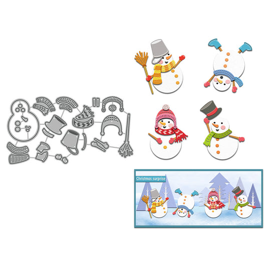 Christmas Snowman Metal Cutting Dies