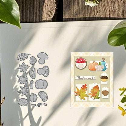 Pumpkins and Leaves Metal Cutting Dies