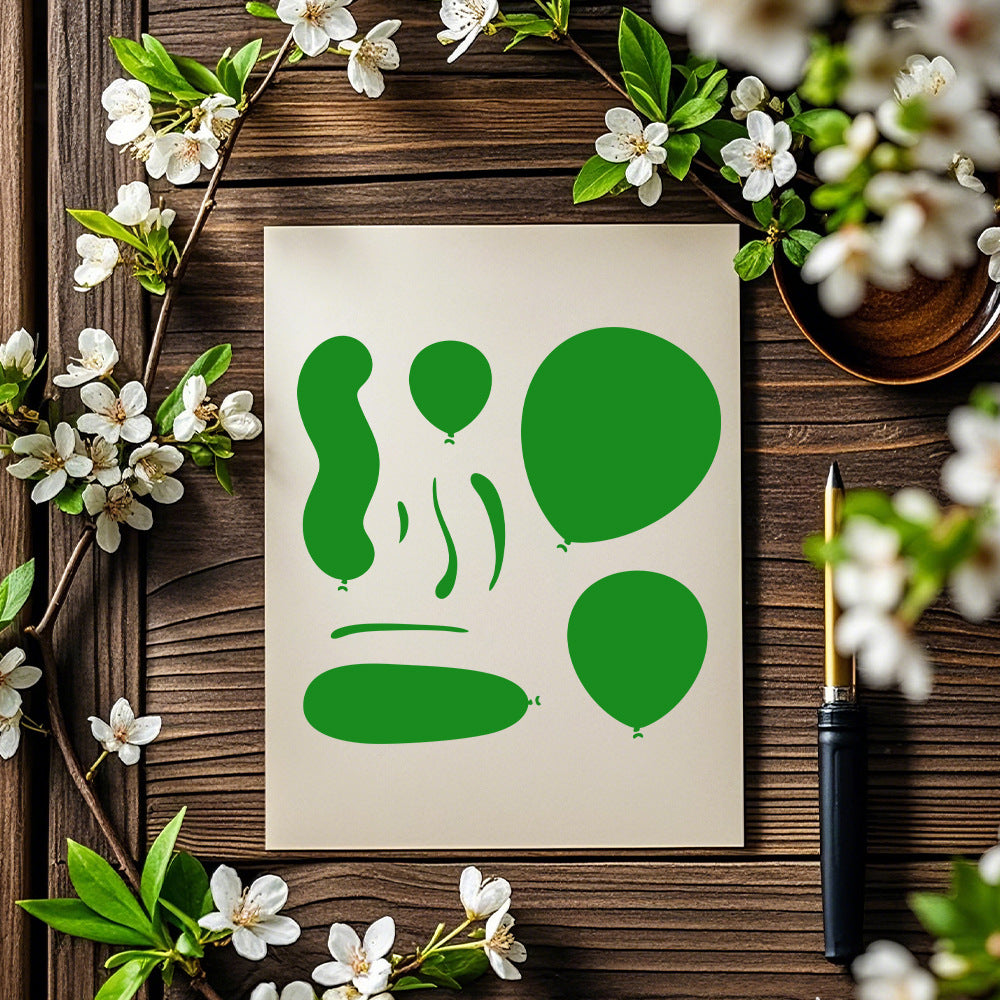 Balloon Pattern DIY Painting Hollow Stencil