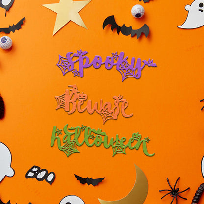 Halloween Words Metal Cutting Dies