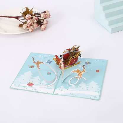 3D Christmas Pop-Up Greeting Card