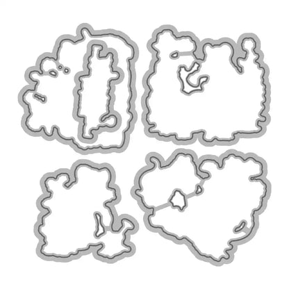 Cute Mouse Planting Flowers Dies & Stamps Set