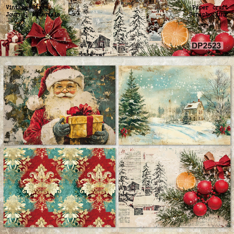 A5 Christmas Theme Journal Scrapbook Paper