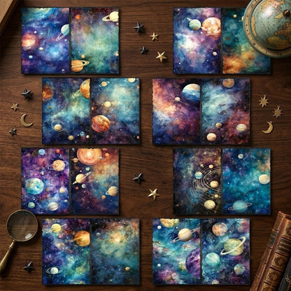 A5 Starry Sky Universe Journal Scrapbook Paper
