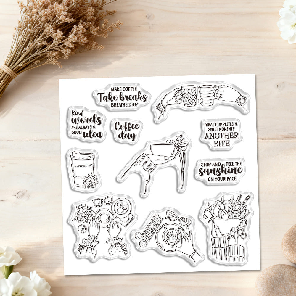 Coffee Life Clear Stamps
