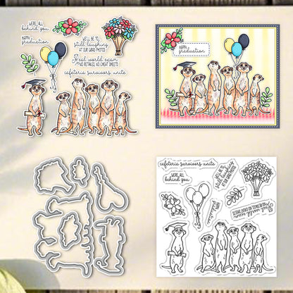 Graduation Suricatta Dies & Stamps Set
