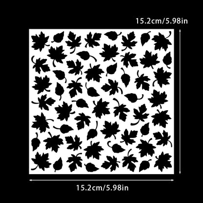 Maple Leaf Pattern DIY Painting Hollow Stencil