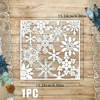 Snowflake Pattern DIY Painting Hollow Stencil