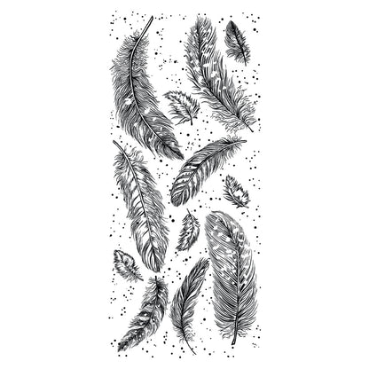 Beautiful Feathers Clear Stamps