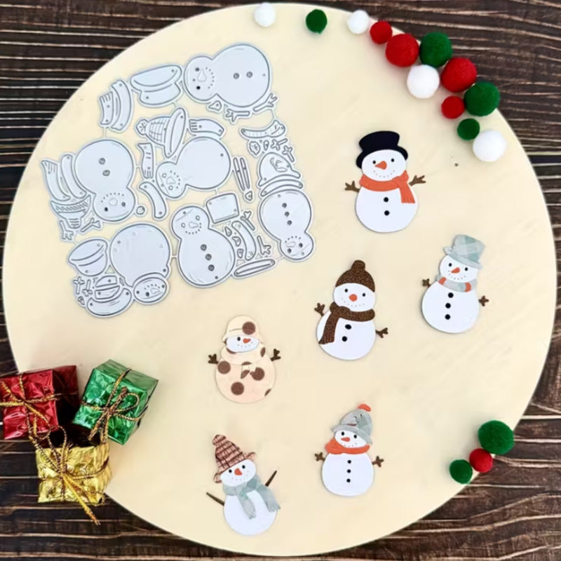 Cute Snowmen Metal Cutting Dies