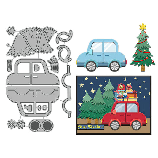 Christmas Trees and Cars Metal Cutting Dies