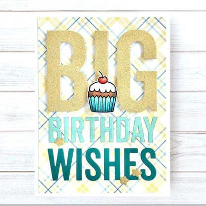 Big Birthday Wishes Background Board Cutting Dies