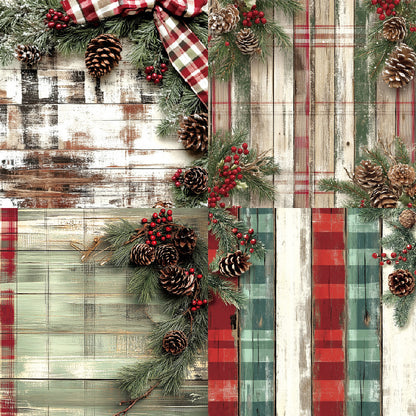 24PCS 6" Timber Scrapbook Paper & Cardstock