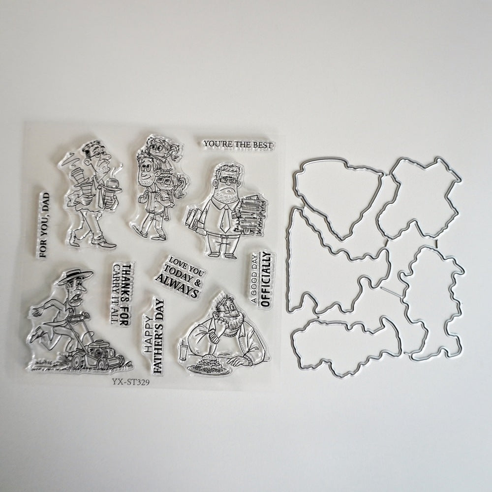 Busy Dad Dies & Stamps Set
