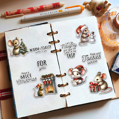 Christmas Mouse Dies & Stamps Set