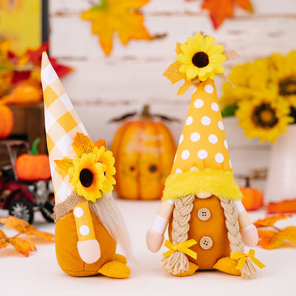 Thanksgiving Gnome Plush Doll Ornaments