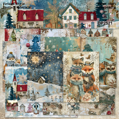 A5 Christmas Theme Journal Scrapbook Paper
