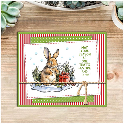 Christmas Cute Bunny Clear Stamps