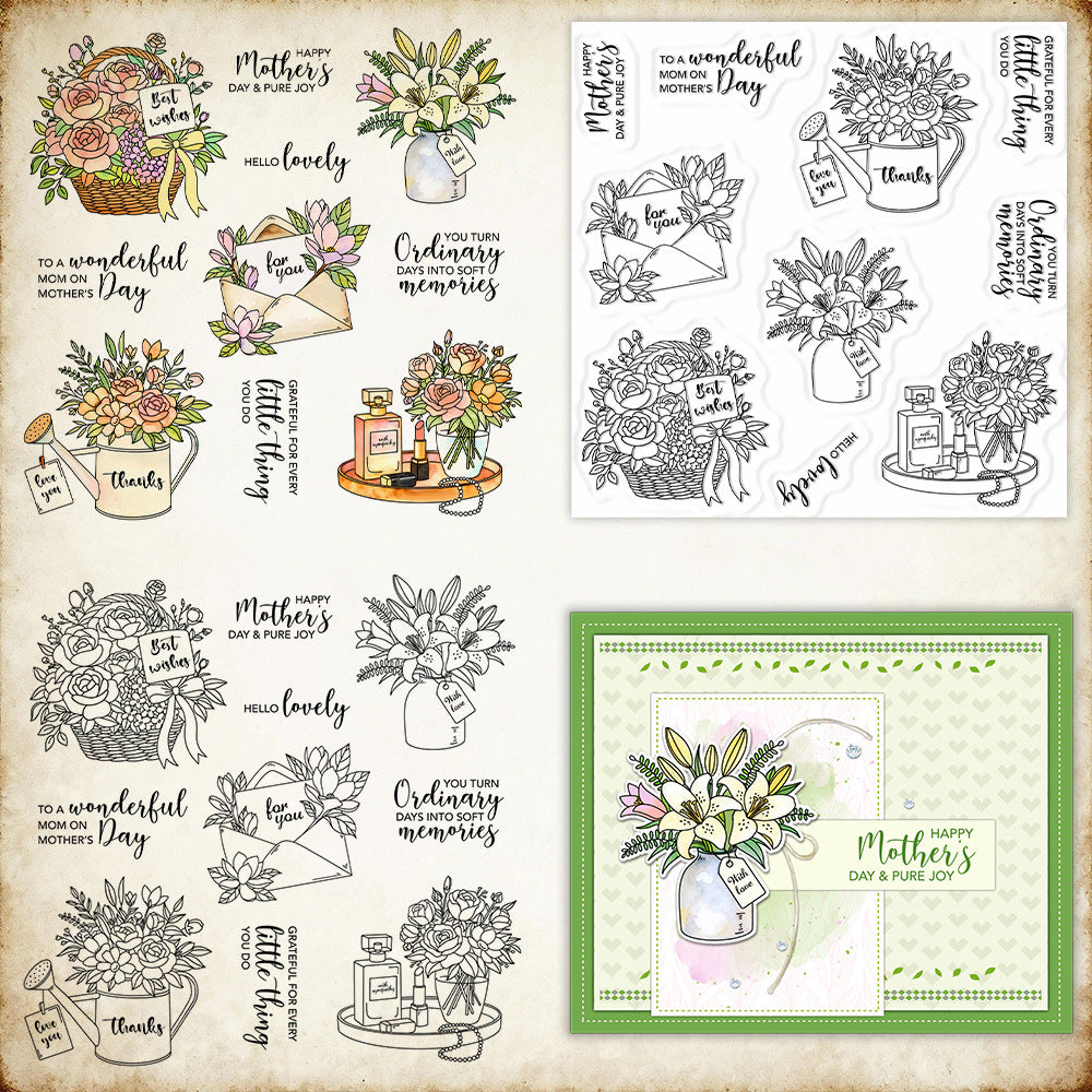 Bouquet Envelope Clear Stamps