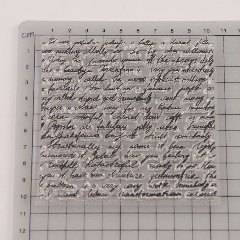 Text Background Clear Stamps