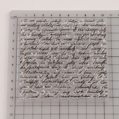 Text Background Clear Stamps