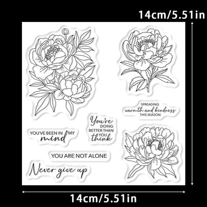 Beautiful Camellia Clear Stamps