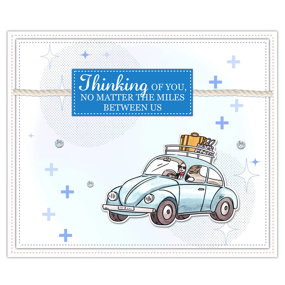 Girls Go On Vacation Clear Stamps