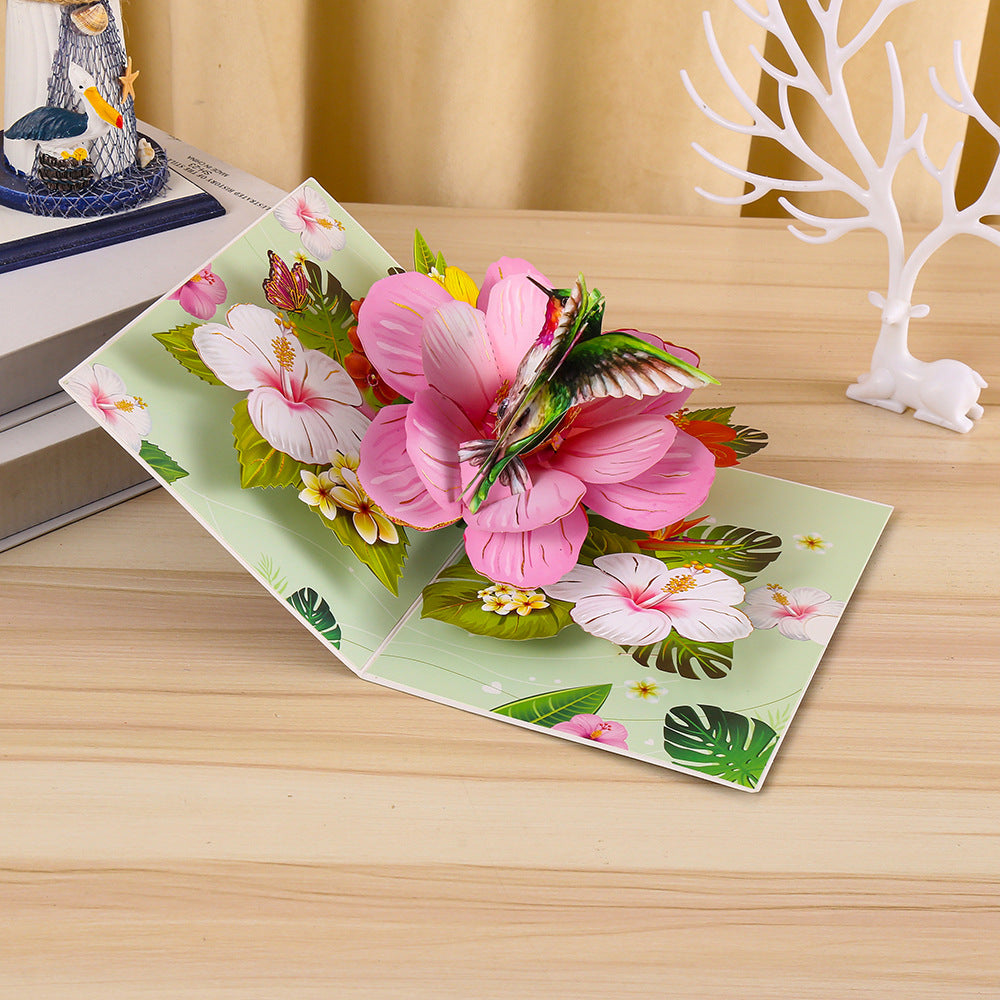 3D Romantic Butterflies Pop-Up Greeting Card