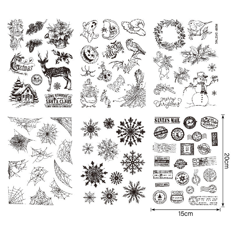 Various Patterns DIY Scrapbook Clear Stamps