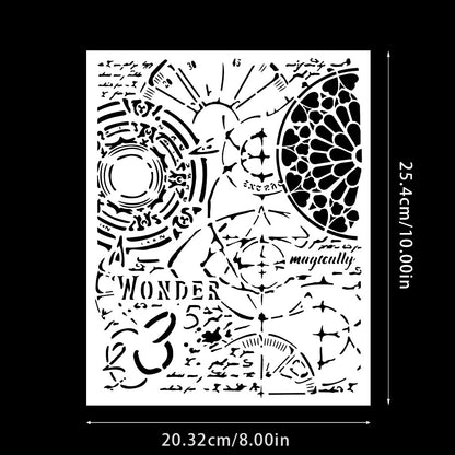 Time DIY Painting Hollow Stencil