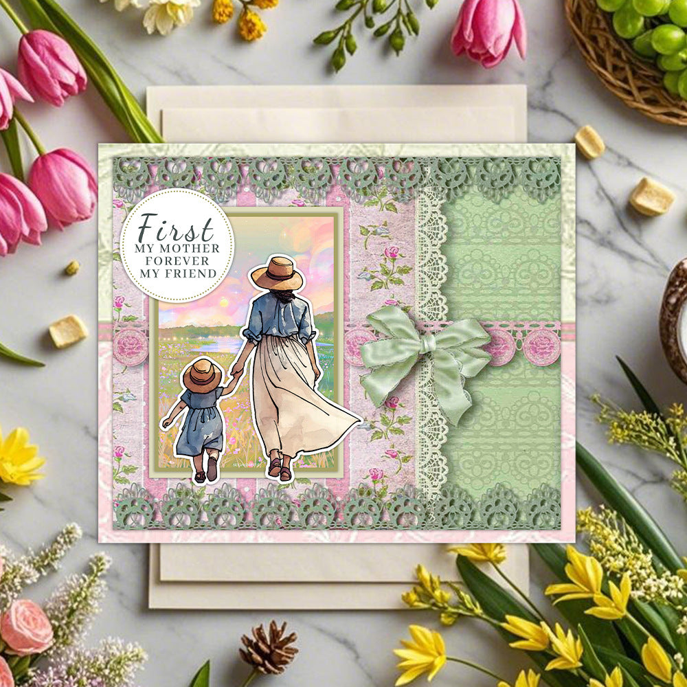 Mom And Kids Clear Stamps