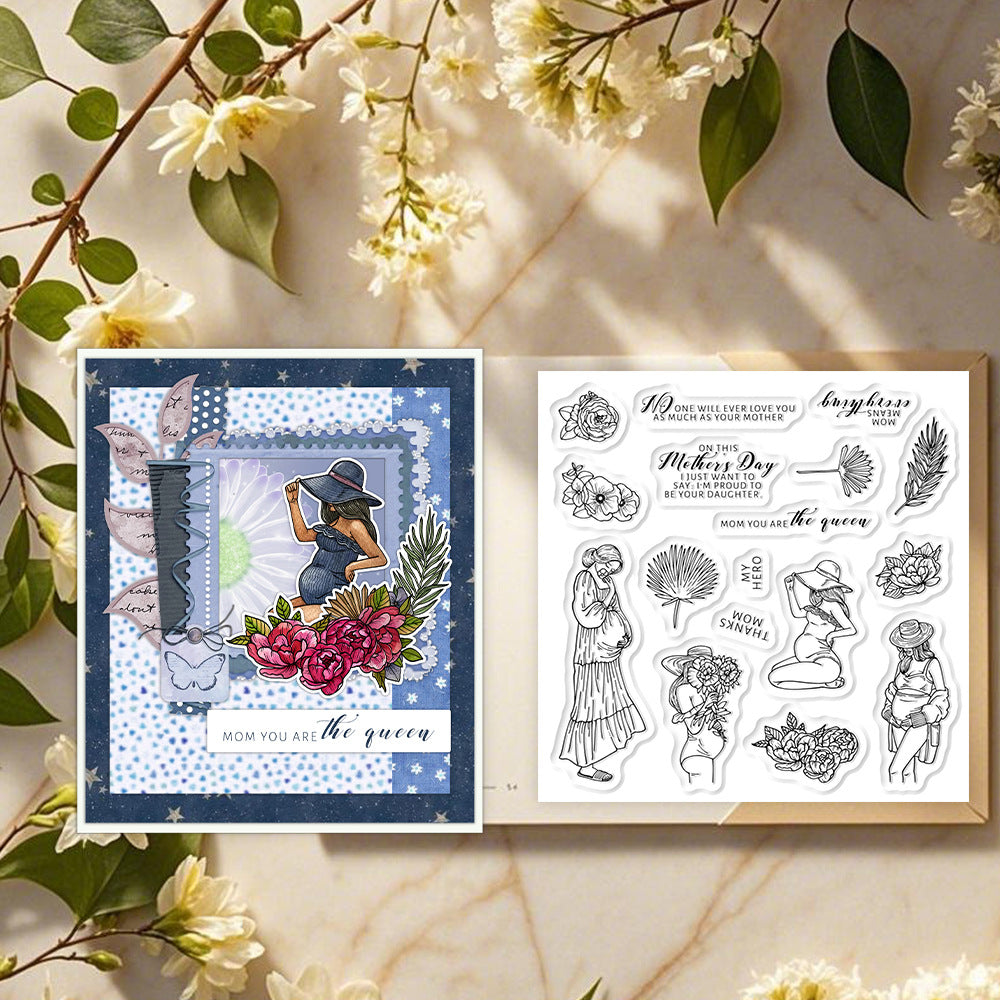 Great Mother Pregnaunt Women Clear Stamps