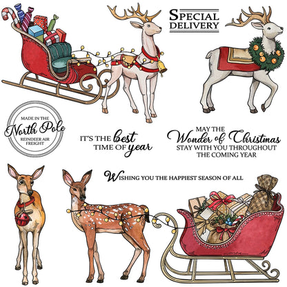 Christmas Reindeer Dies & Stamps Set