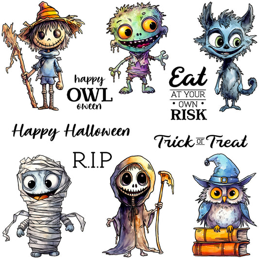 Halloween Monsters Dies & Stamps Set