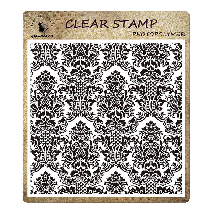 Retro Pattern DIY Scrapbook Clear Stamps