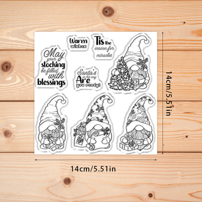 Christmas Gnomes Clear Stamps