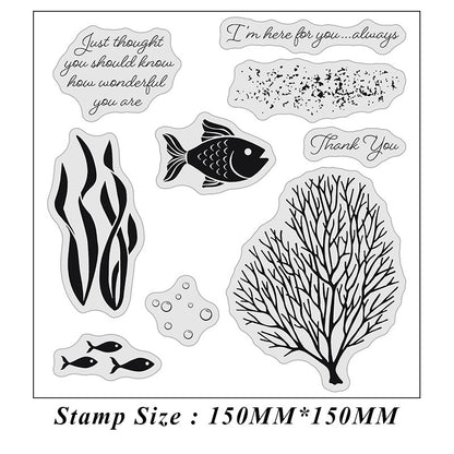 Seahorse and Goldfish Dies & Stamps Set