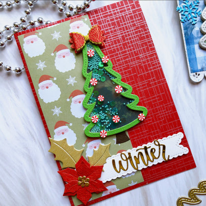 Christmas Tree Shake Card Metal Cutting Dies