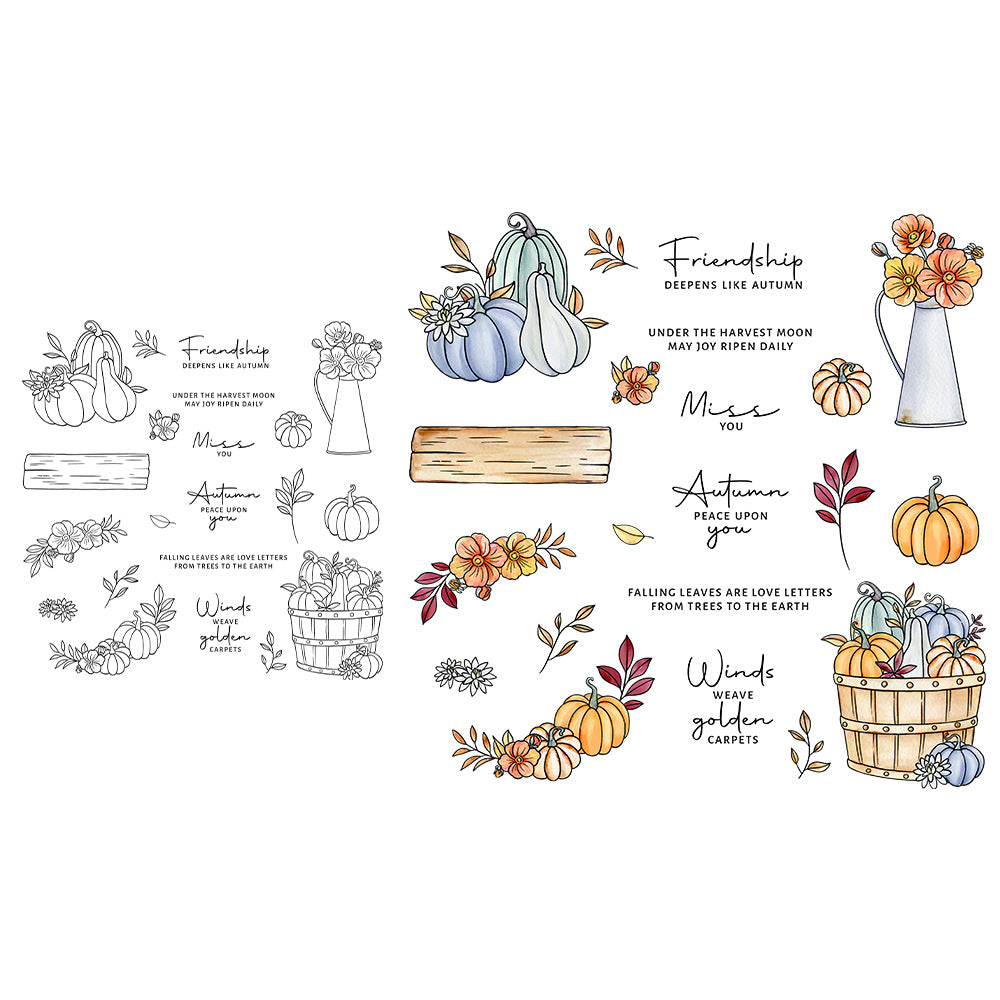 Autumn Harvest Pumpkins Dies & Stamps Set