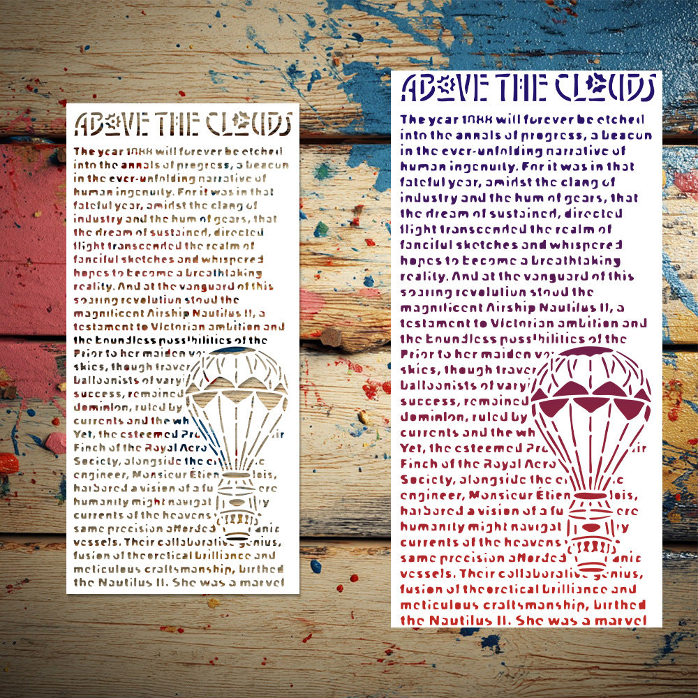 Article Pattern DIY Painting Hollow Stencil