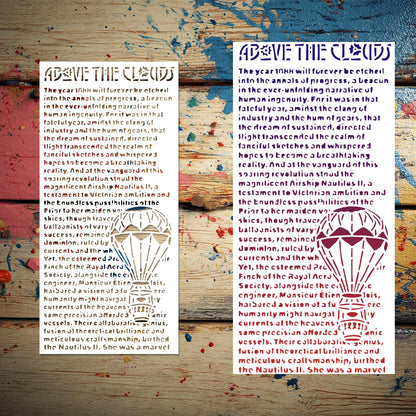 Article Pattern DIY Painting Hollow Stencil