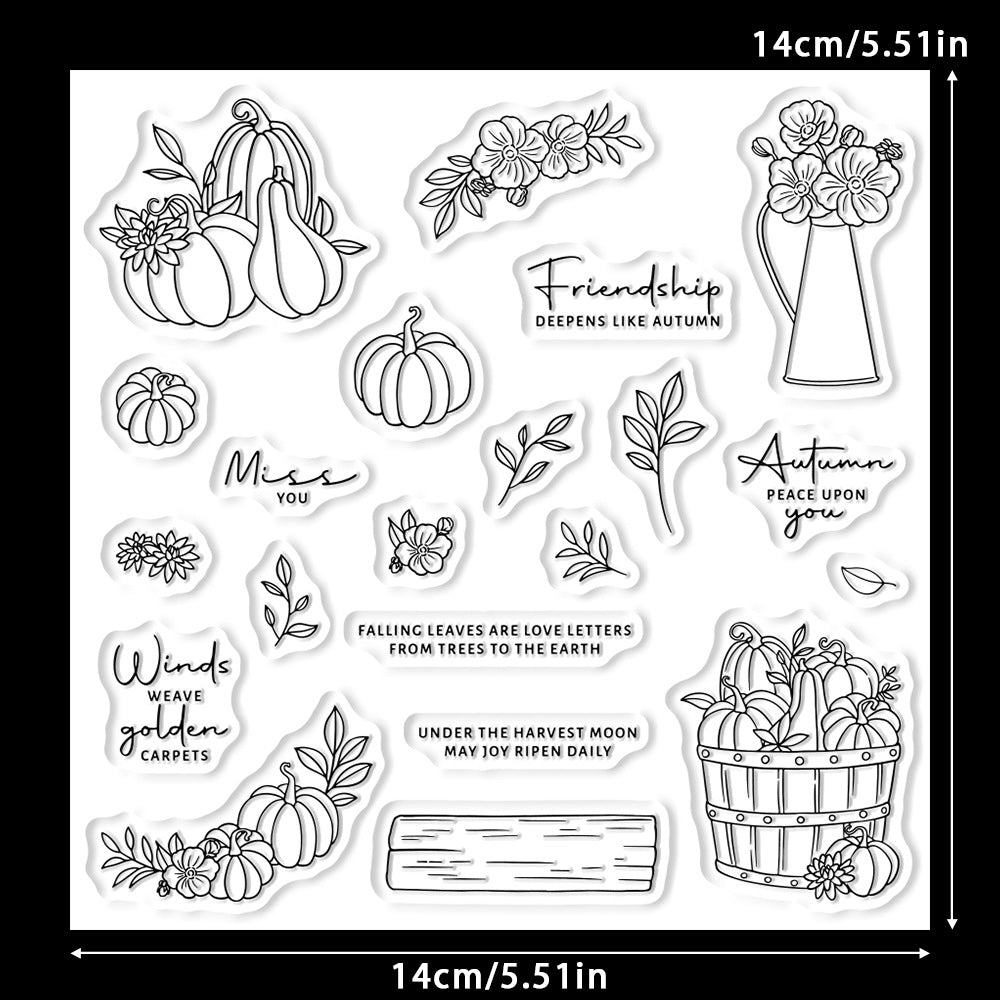 Autumn Harvest Pumpkins Dies & Stamps Set
