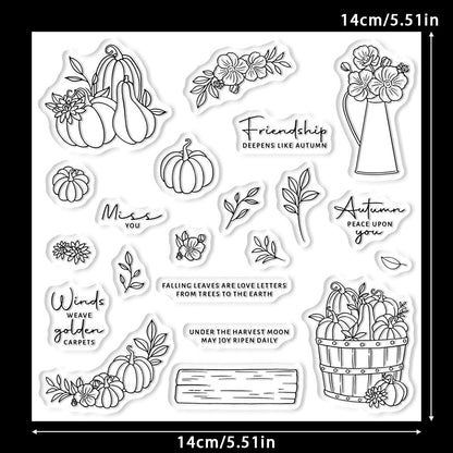 Autumn Harvest Pumpkins Dies & Stamps Set