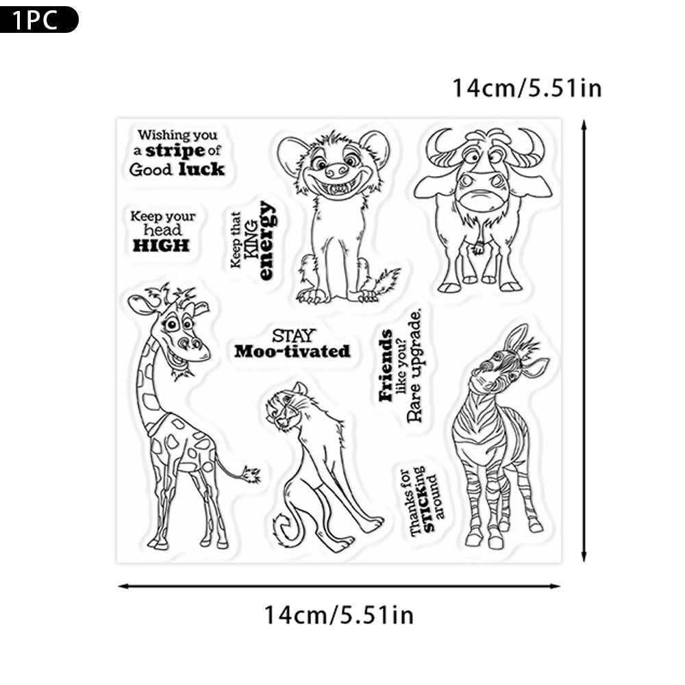 Zebra Giraffe Dies & Stamps Set