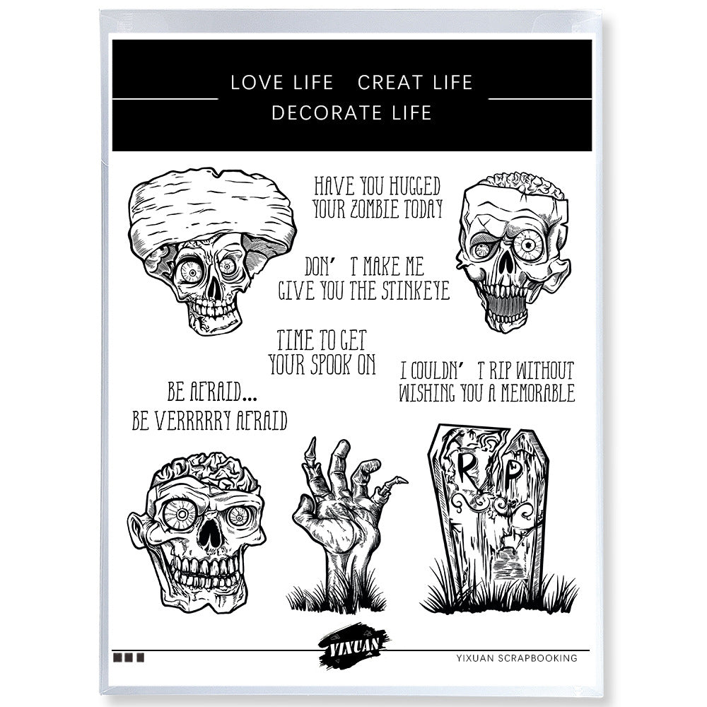 Halloween Theme Dies & Stamps Set